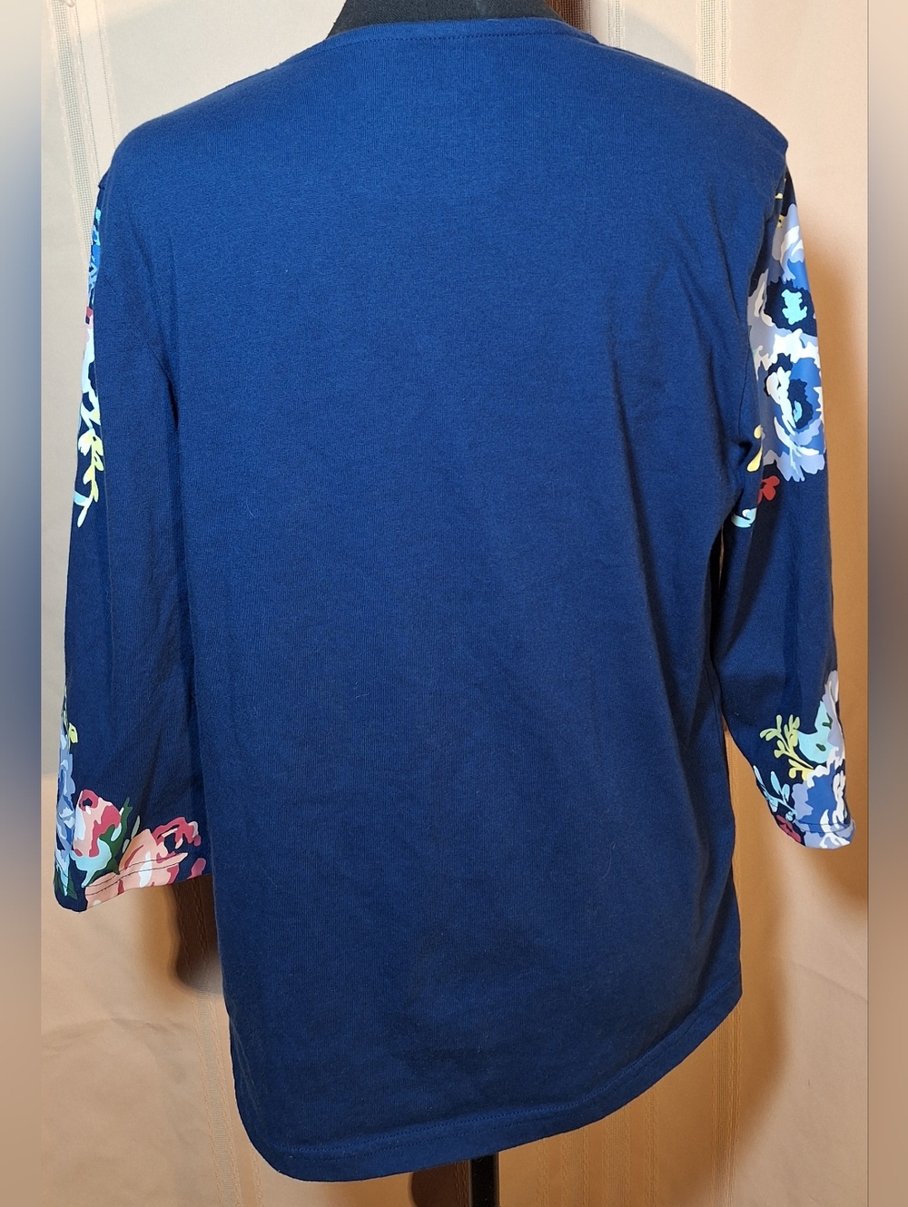 BLAIR Navy Blue Floral Long Sleeve Tee - Picture 4 of 6